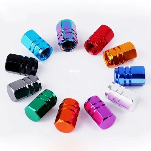 4Pcs Aluminum Tire Valve Caps